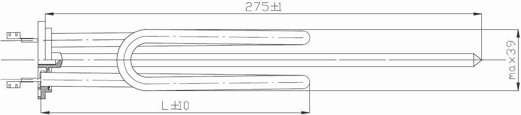 Heater for water heaters 2200W 230V