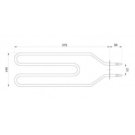 Grzałka do pieca akumulacyjnego 800W 230V