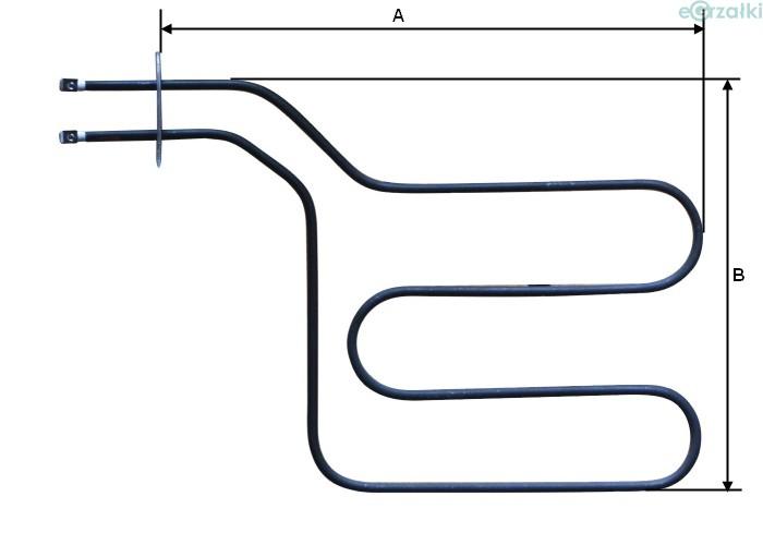 Heating element of the electric kitchen