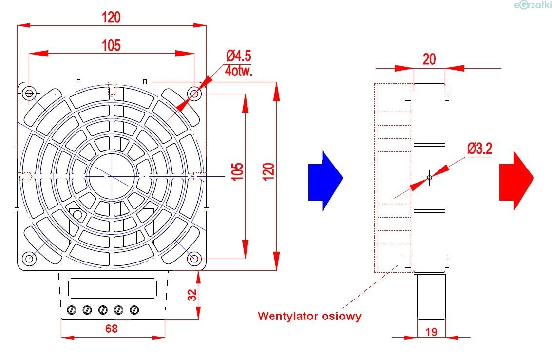 Grzejnik radiatorowy 520W